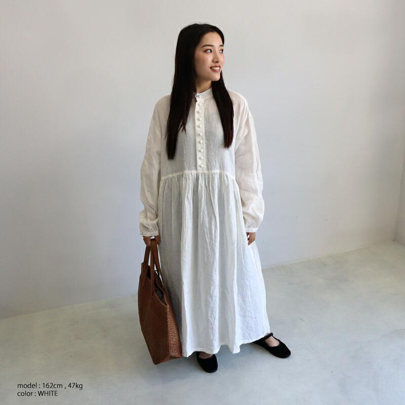 ICHI Antiquites イチアンティークス フレンチリネンワンピース 