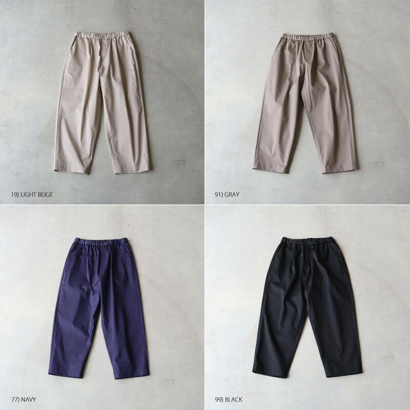 mizuiro ind タックイージーパンツ ミズイロインド ワイドパンツ 