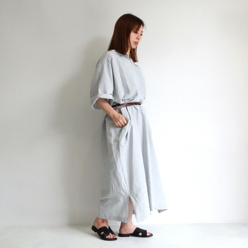 スースースーコンフォート Si Si Si Comfort ニューウーパーワンピース 21 Ss008cl レディース 春夏 オーバーサイズ 七分袖 綿 麻 21 Ss008cl Galette Store 通販 Yahoo ショッピング