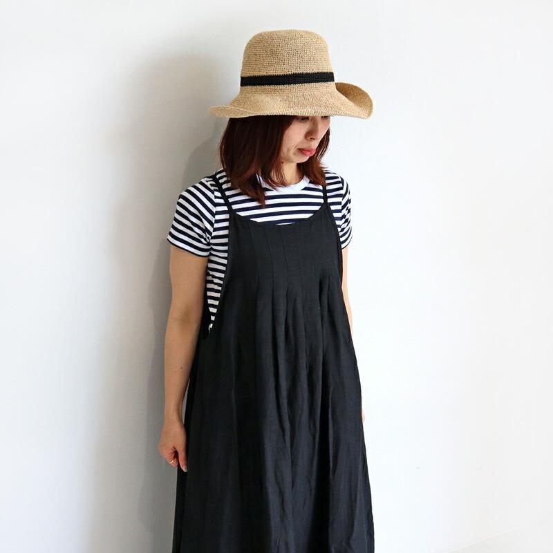 イナ Ina ネックタックキャミワンピース レディース 春夏 ロングワンピース ノースリーブワンピース キャミソールワンピ フレンチリネン 麻素材 Galette Store 通販 Yahoo ショッピング