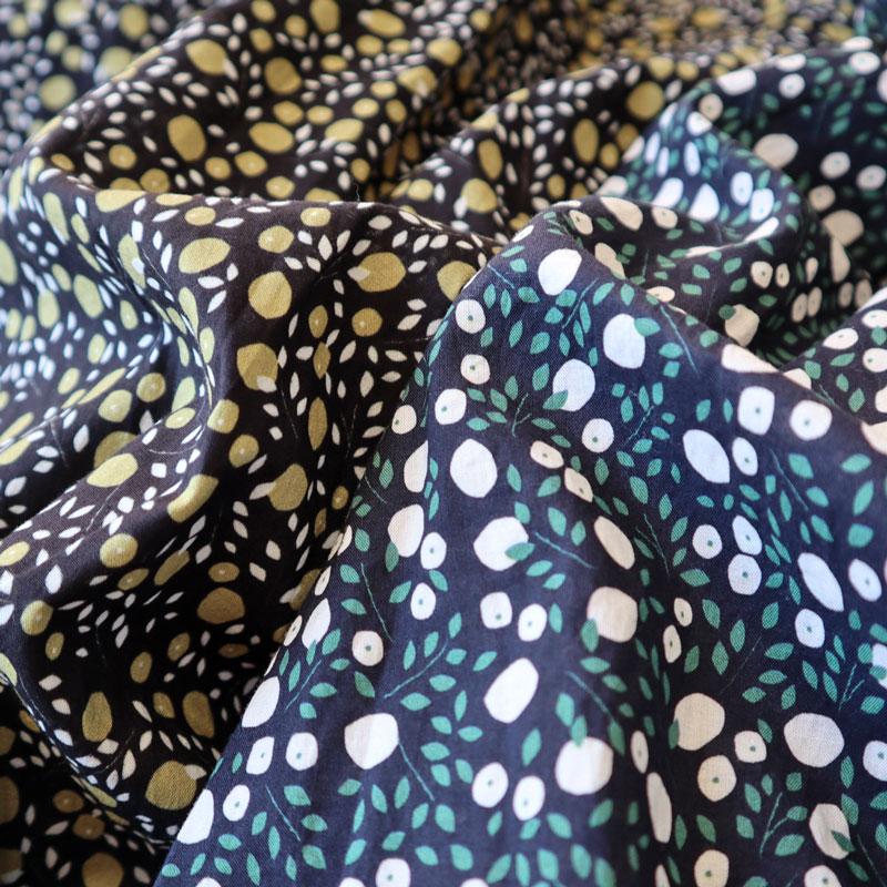 新品 シトロンプリントワンピース PONT DE CHALONS 綿100 % Pont de Chalons ポンデシャロン シトロンプリントワンピース