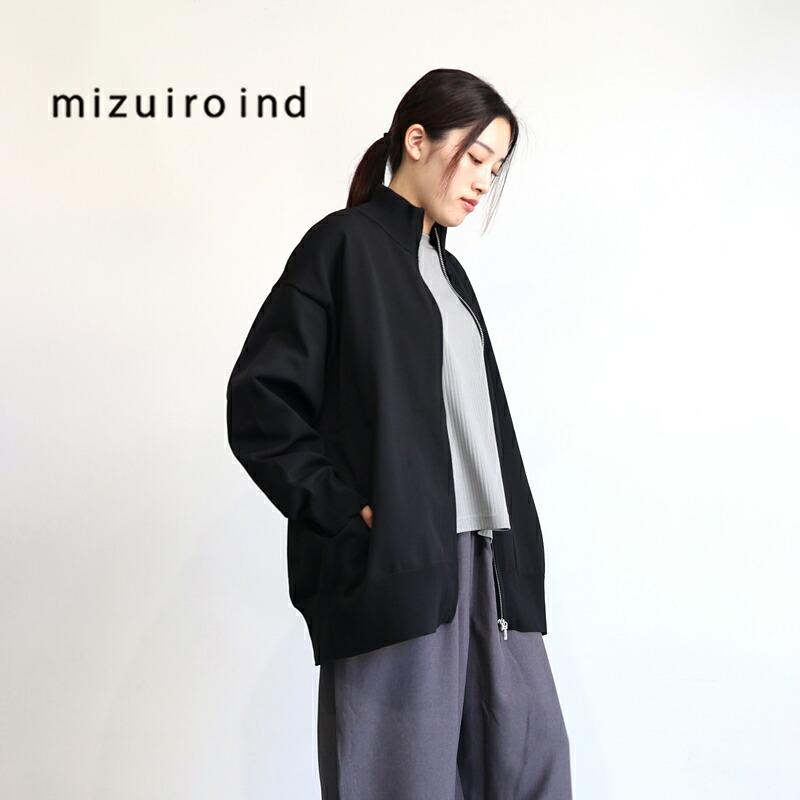 mizuiroind ミズイロインド mizuiro ind ジップ ワイド ニット