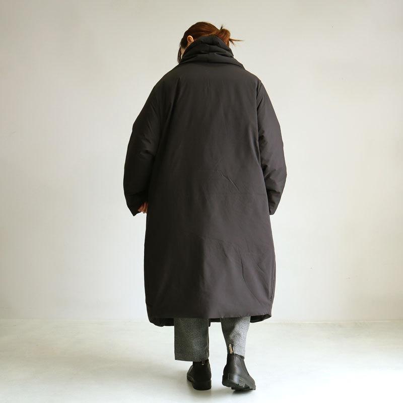 mizuiroind ダウンコート レディース ドレープダウンコート