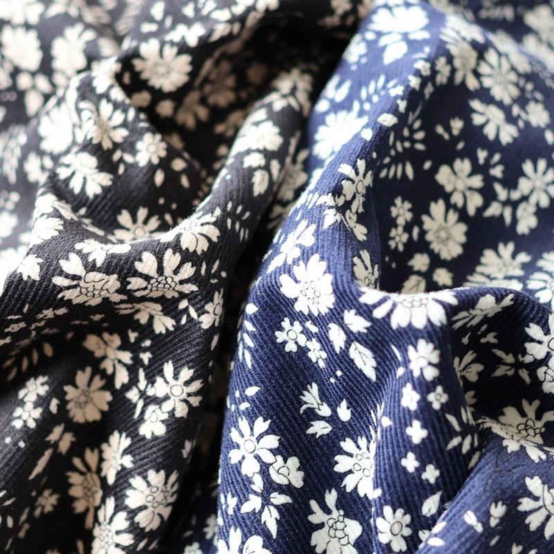 sosotto ソソット リバティコーデュロイバンドカラーウエスト