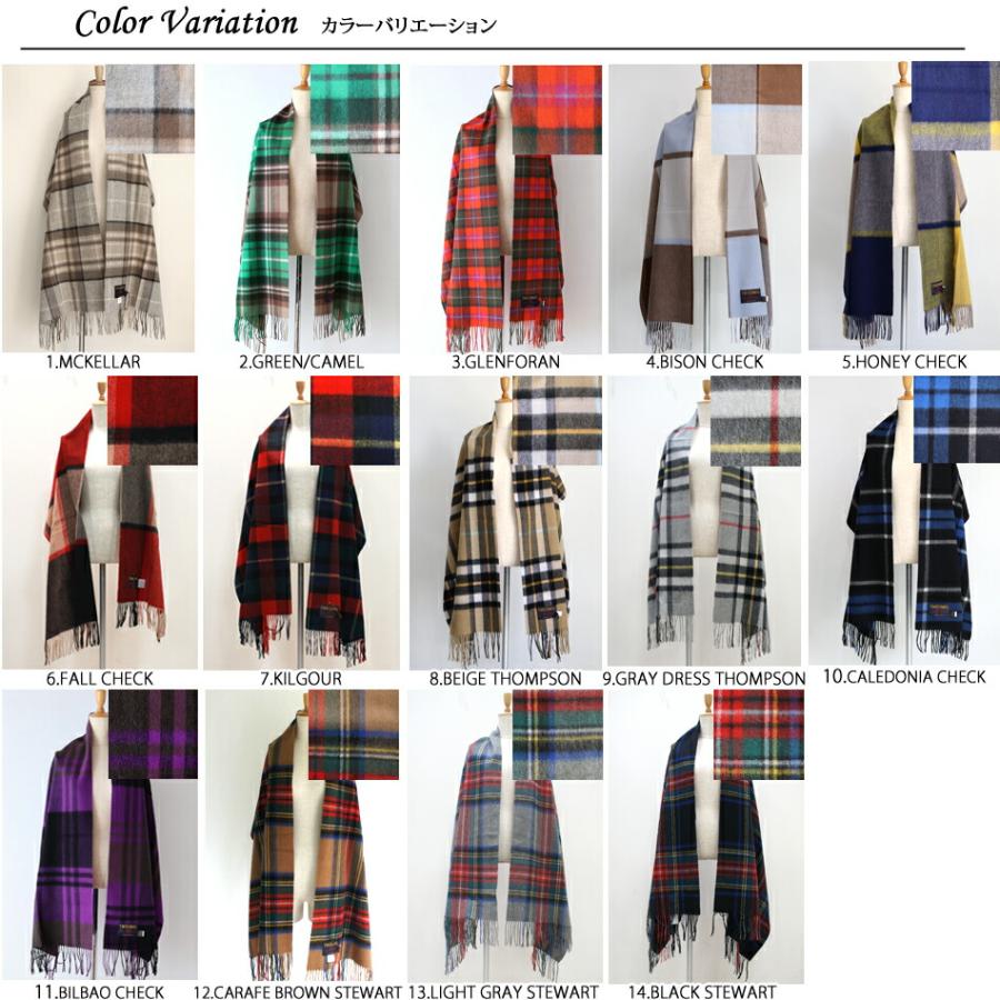 TWEED MILL TWEEDMILL ツイードミル ウールタータンチェック大判 TWEED MILL TWEEDMILL ツイードミル ウールタータンチェック大判