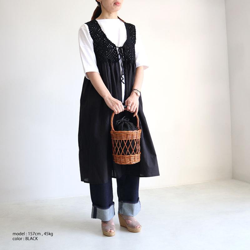 ザバグマティ　Bagmati かごバッグ　アラログ×レザー　美品 The Bagmati カゴバッグ アラログ縦長バッグ バグマティ