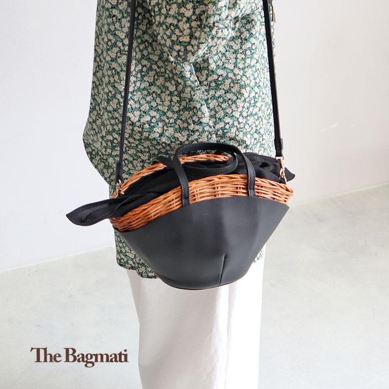 The Bagmati バグマティ ウィッカー×レザーショルダーバック