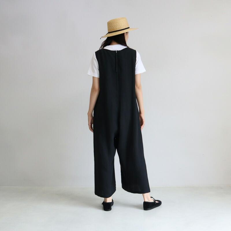 evam eva リネンオールインワン