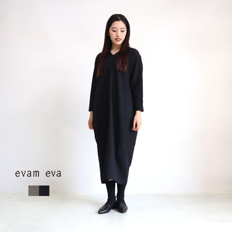 evam eva エヴァムエヴァ ウールワンピース E233T172 レディース 秋冬 