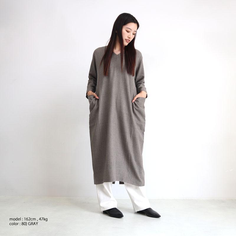 evam eva エヴァムエヴァ ウールワンピース E233T172 レディース 秋冬 