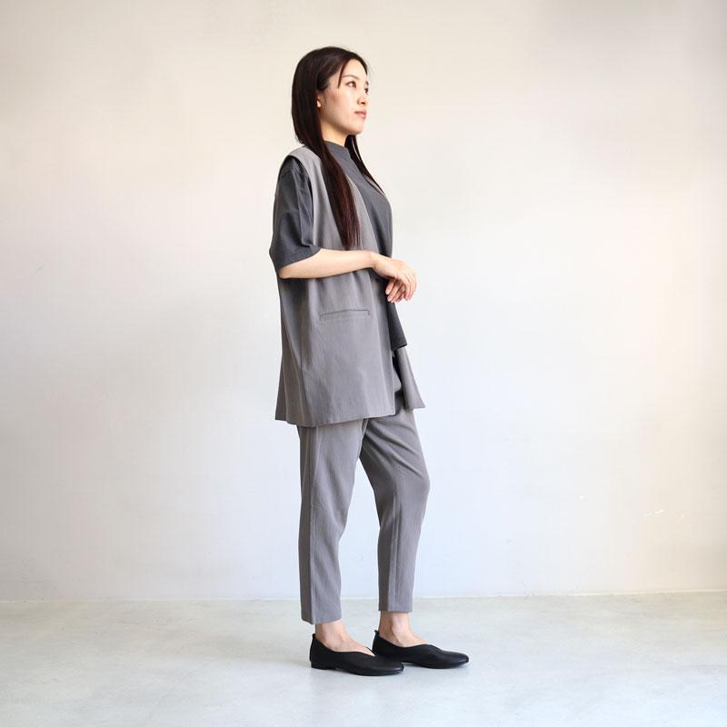 evam eva エヴァムエヴァ コットンベスト 卒業式 入学式 母 服装 