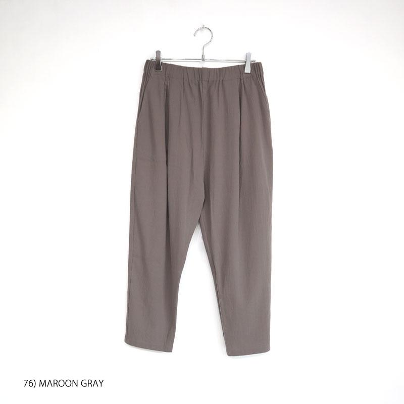 evam eva エヴァムエヴァ コットンタックパンツ E241T170