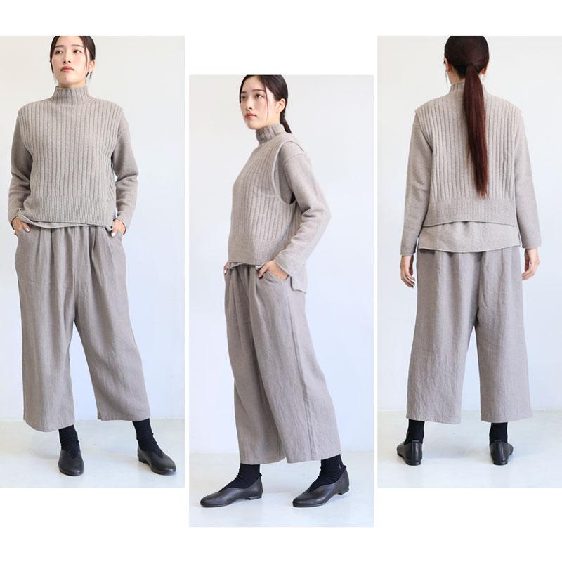 evam eva エヴァムエヴァ リネンウールパンツ linen wool pants evam eva エヴァムエヴァ リネンウールパンツ linen wool pants