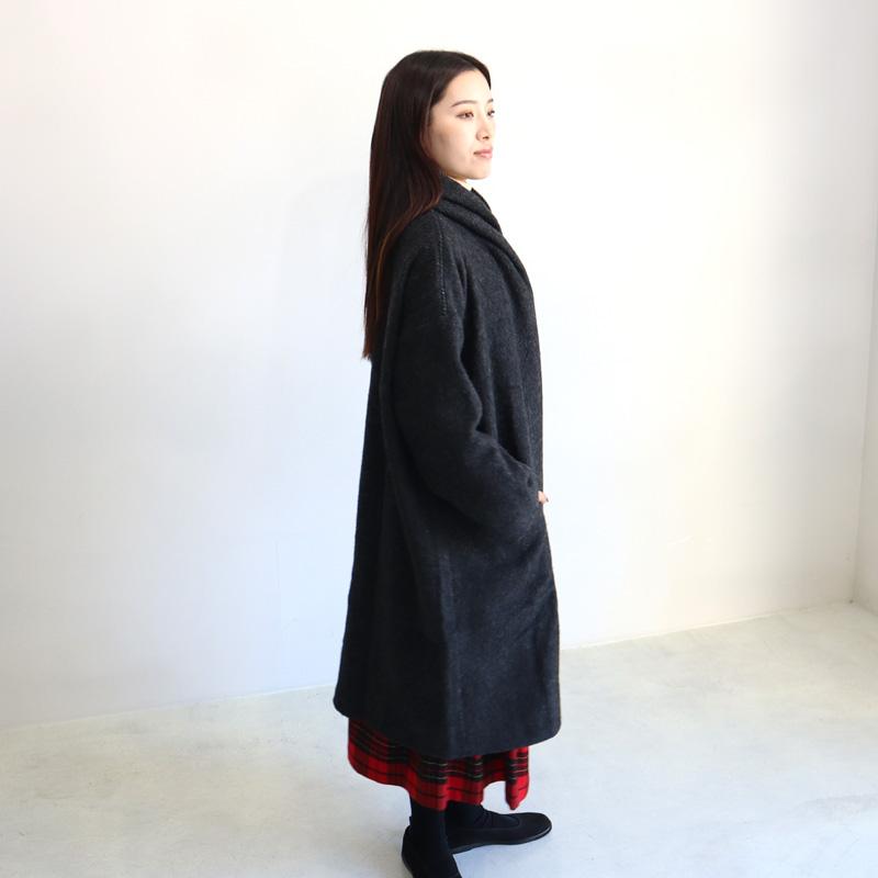 【おまけ付】 Honnete HO HO-23AW-CO3 ショールカラーワイドコート オネット ジャケット・アウター