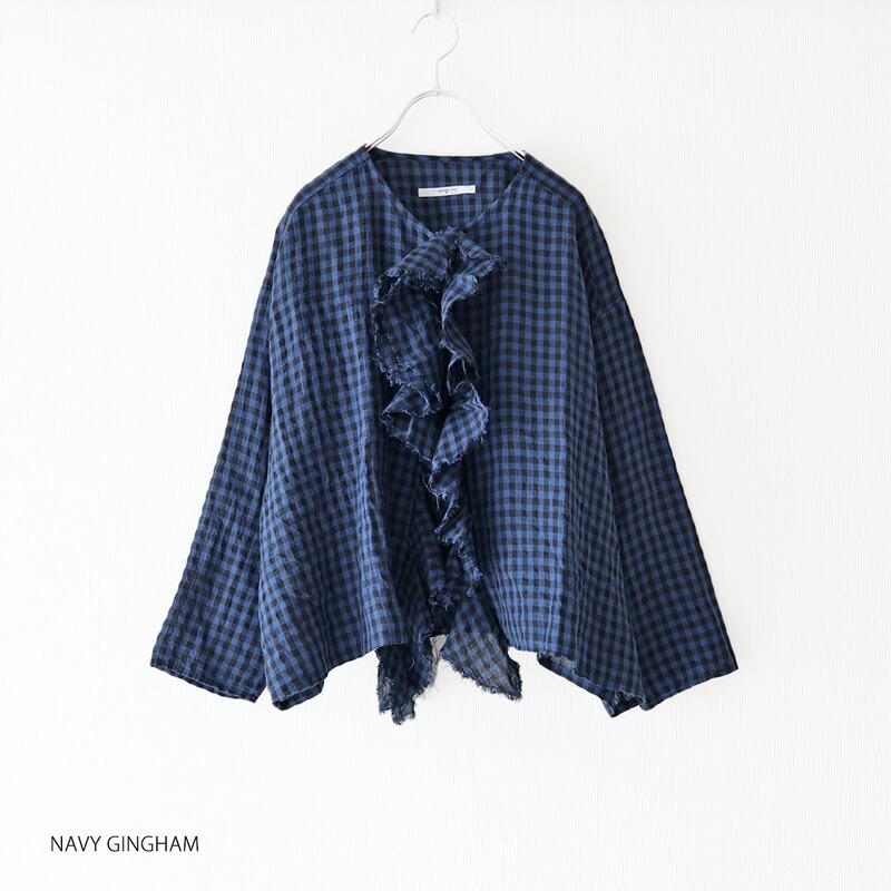 ラボレイトリー　フリルブラウス LABORATORY クワイエットフリルブラウス 2色 - toritoRu