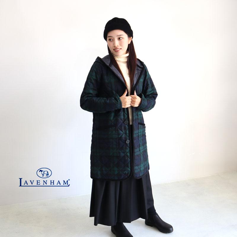 LAVENHAM ラベンハム キルティングコート BLACKWATCH BRUNDON ブラック 