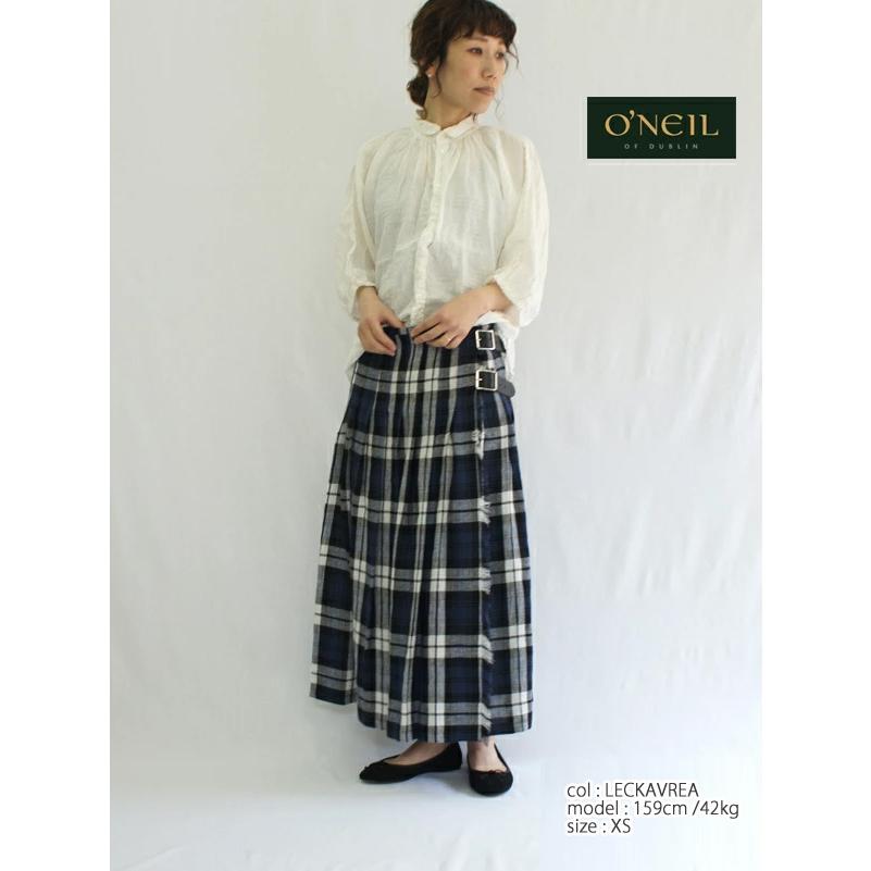 本店は オニールオブダブリン O Neil Of Dublin Low Waist Pleats Wrap Skirt With Pin リネンロング丈キルトスカート レディース ロングスカート 巻きスカート 正規店仕入れの Www Skylanceronline Com
