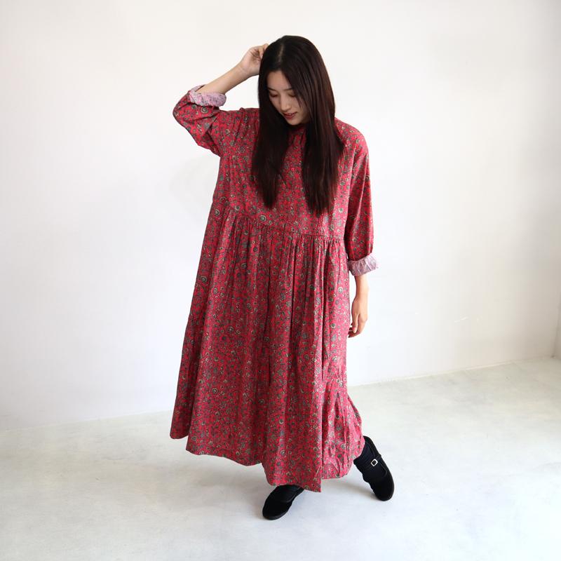 【美品 完売品】SOIL ソイル 花柄シャツ ロングワンピース長袖 総柄 美品 完売品】SOIL ソイル 花柄シャツ ロングワンピース長袖 総