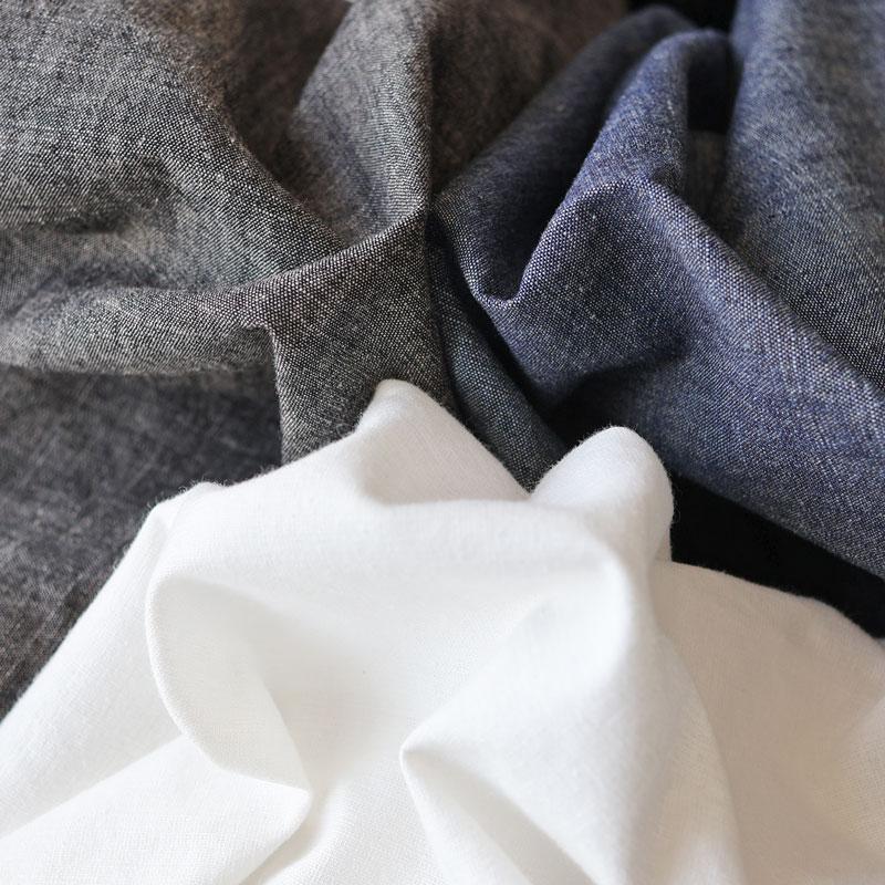 tumugu ツムグ 5ozコットンリネンスラブデニムベスト付プル