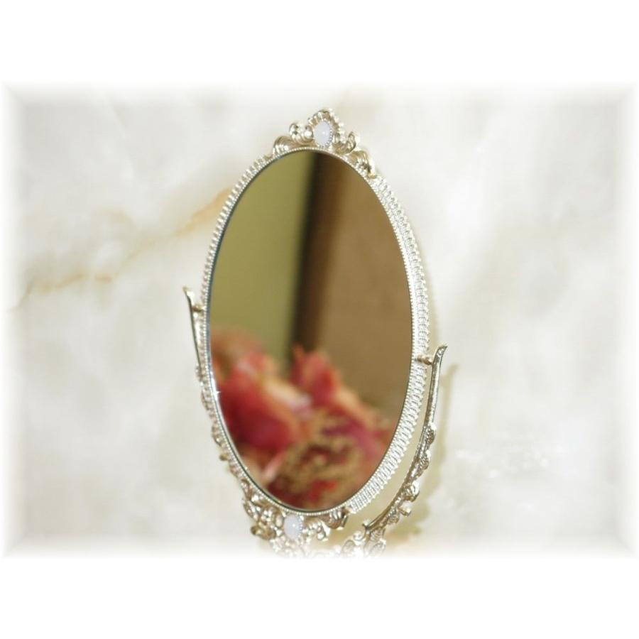 アンティーク 花の装飾 木製鏡 直径約43cm 【公式通販】