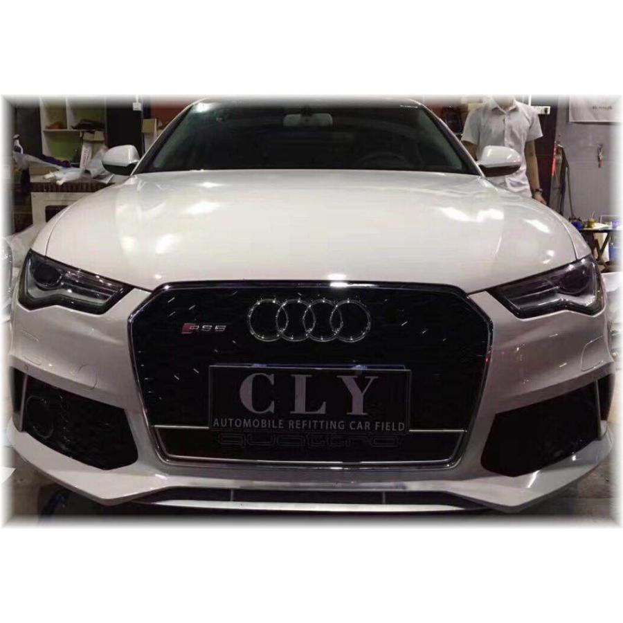 【美品】Audi A6 TFSI用 フロントグリル quattro純正品 アウディA6 C7 4G系 後期 アバント セダン RS6 ルック クローム