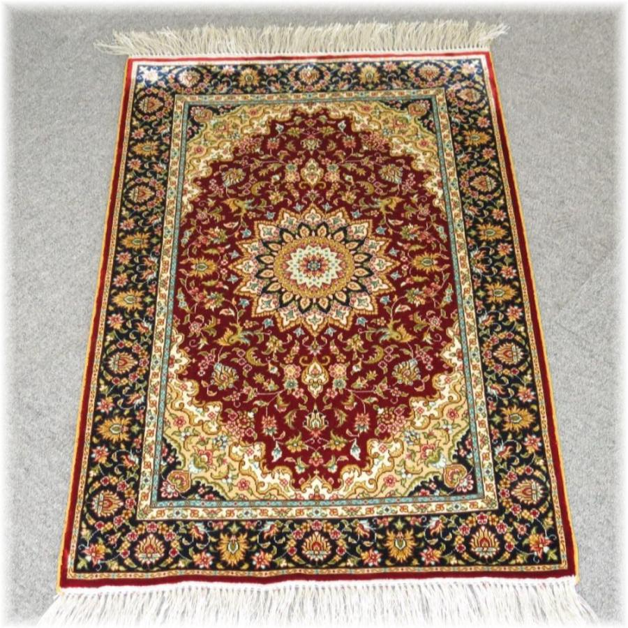 ペルシャ絨毯 絨毯 ペルシャ アンティーク シルク カーペット ラヴ  