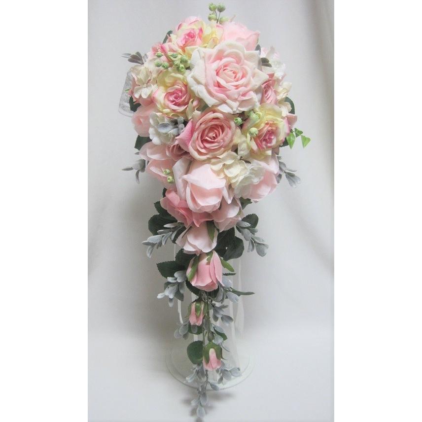 ✨特大✨ピンクバラミックスプリザ＆胡蝶蘭（アーティシャルフラワー