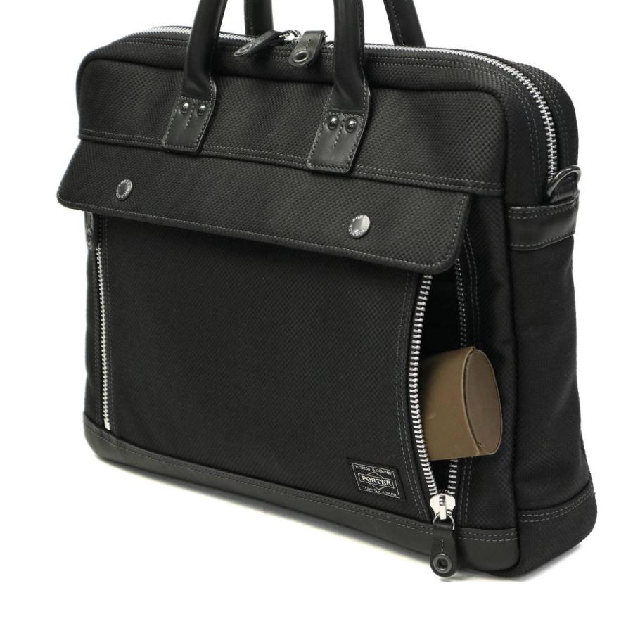 ポーター エルダー ブリーフケース 010-04429 ビジネスバッグ 吉田カバン PORTER ELDER BRIEFCASE A4 B4 2WAY ショルダー 通勤 ビジネス 撥水 メンズ｜galleria-onlineshop｜12