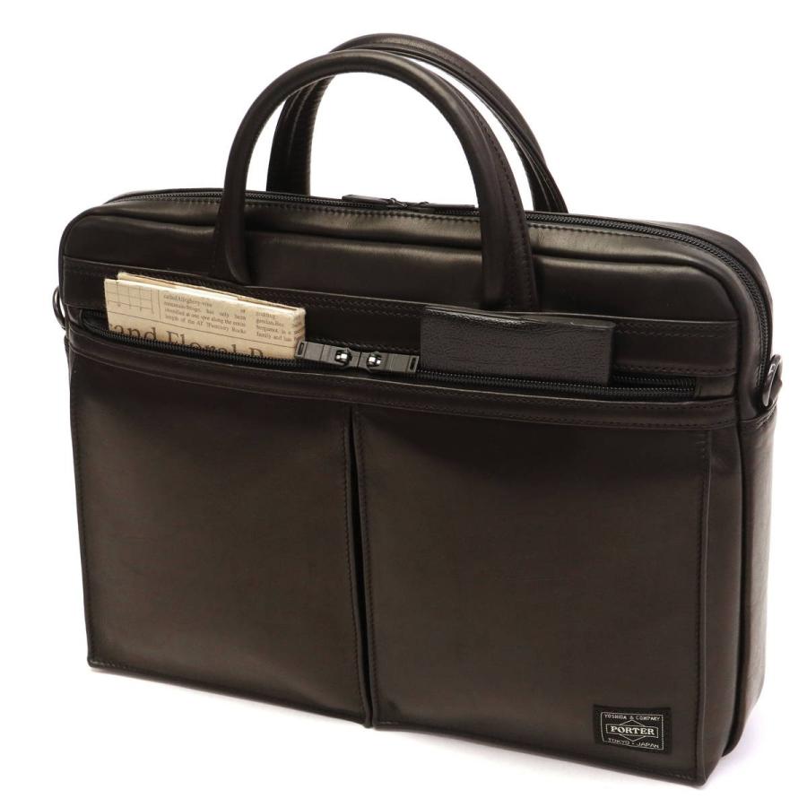 ポーター アメイズ 2WAYブリーフケース 022-03787 ビジネスバッグ 吉田カバン PORTER AMAZE 2WAY BRIEFCASE A4 本革 ビジネス 通勤 出張 ショルダー メンズの画像