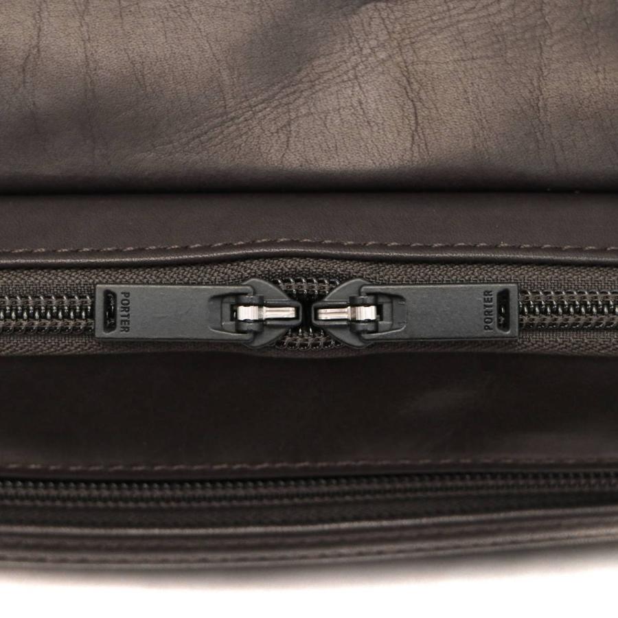 ポーター アメイズ ショルダーバッグ 022-03790 吉田カバン PORTER AMAZE SHOULDER BAG(L) メンズ A5 革 本革 小さい 斜めがけ 軽い 黒 日本製の画像