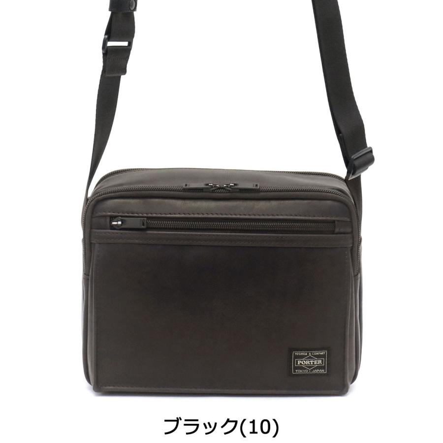 ポーター アメイズ ショルダーバッグ 022-03791 吉田カバン PORTER AMAZE SHOULDER BAG(S) メンズ 斜めがけ 革 本革 軽い 黒 日本製 コンパクト｜galleria-onlineshop｜04