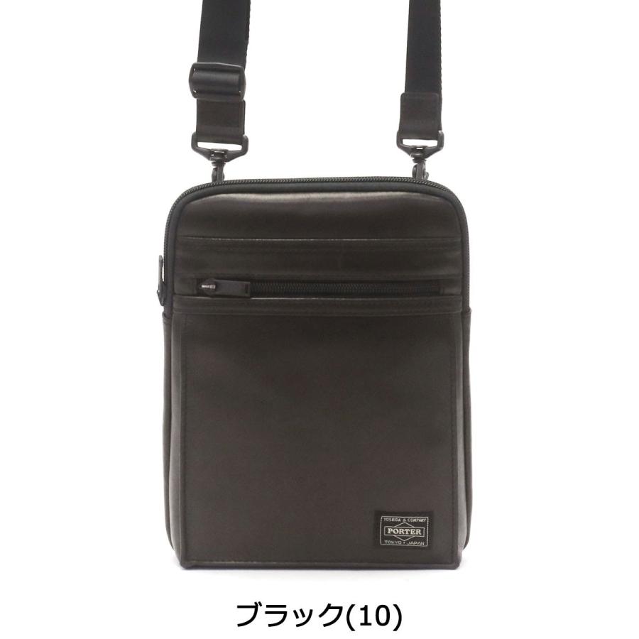 ポーター アメイズ ショルダーバッグ 022-03794 吉田カバン PORTER AMAZE SHOULDER BAG メンズ 斜めがけ 本革 縦型 小さい 斜めがけ 軽い 黒 日本製｜galleria-onlineshop｜04