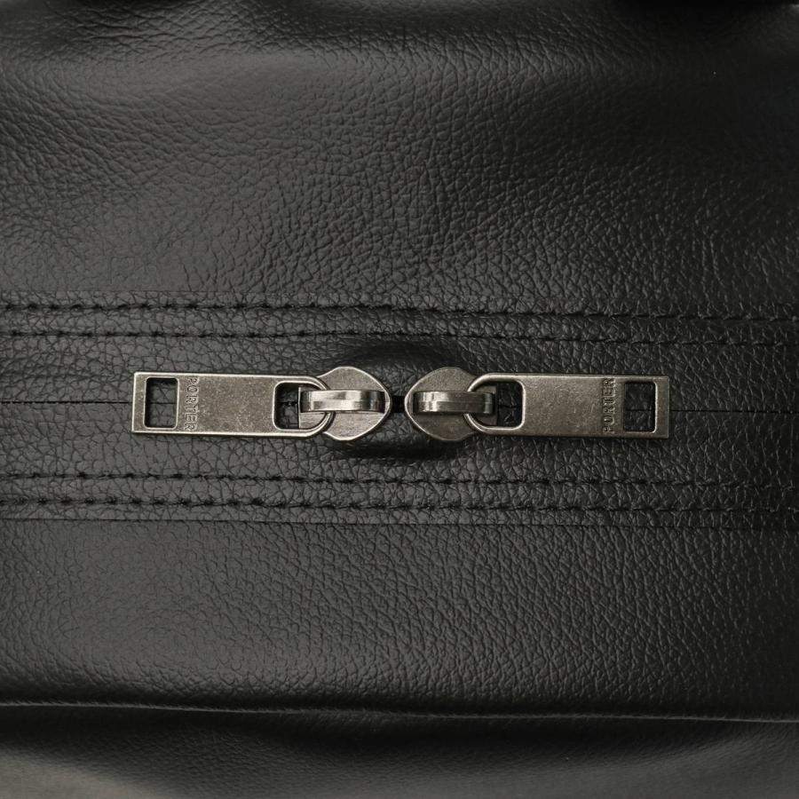 ポーター ガード デイパック 033-05059 リュック 吉田カバン PORTER GUARD DAYPACK メンズ おしゃれ 通学 シンプル 黒 本革 革 出張 A4 17Lの画像