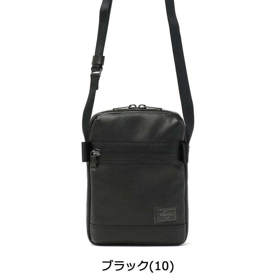 ポーター ガード ショルダーバッグ 033-05064 吉田カバン PORTER GUARD SHOULDER BAG ショルダーバッグ メンズ ミニショルダー 縦型 本革 撥水 薄マチ 軽量｜galleria-onlineshop｜03