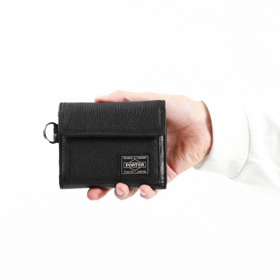 ポーター カーム ウォレット 041-03122 三つ折り財布 吉田カバン PORTER CALM WALLET メンズ レディース コンパクト ブランド 黒 革 本革 レザー｜galleria-onlineshop｜04