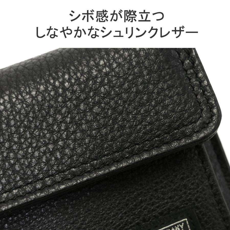 ポーター カーム ウォレット 041-03122 三つ折り財布 吉田カバン PORTER CALM WALLET メンズ レディース コンパクト ブランド 黒 革 本革 レザー｜galleria-onlineshop｜06