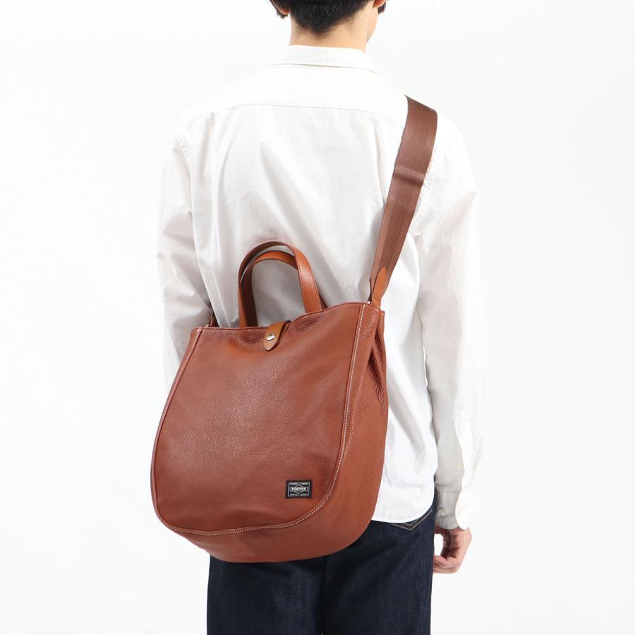 ポーター シスコ 2WAYトートバッグ 120-03305 ショルダーバッグ 吉田カバン PORTER CISCO 2WAY TOTE BAG A4 革 本革 レザー 日本製 メンズ レディース｜galleria-onlineshop｜09