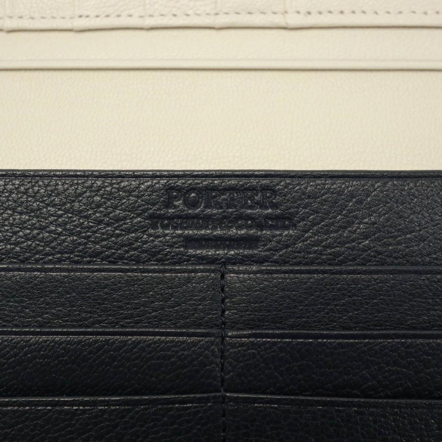 ポーター ダブル ロングウォレット 129-06010 吉田カバン PORTER DOUBLE LONG WALLET 長財布 メンズ 本革 薄い ブランドレディース 小銭入れ 日本製の画像