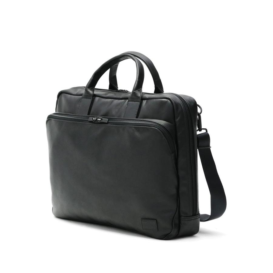 ポーター タイム ブラック 2WAYブリーフケース(L) 146-05137 ブリーフケース 吉田カバン PORTER TIME BLACK バッグ B4 レザー 本革 日本製 通勤 出張 メンズの画像