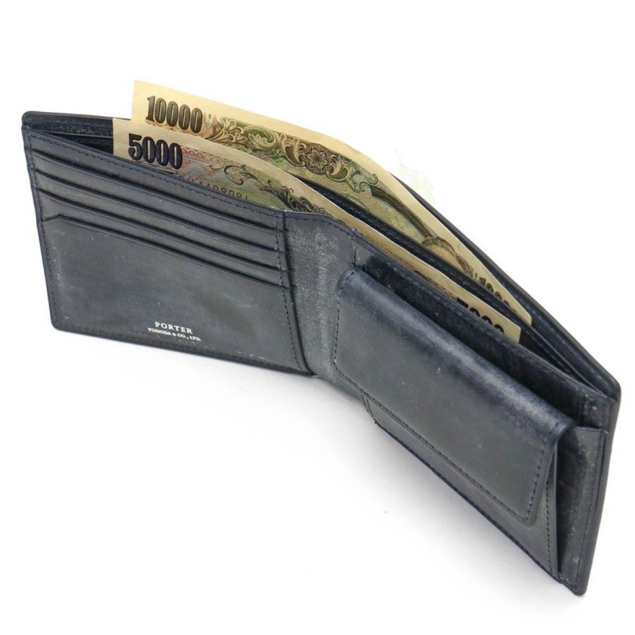 ポーター ビル ブライドル ウォレット 185-02255 吉田カバン PORTER BILL BRIDLE WALLET 二つ折り財布 小銭入れあり ブランド 小さい 本革 レディース 日本製の画像