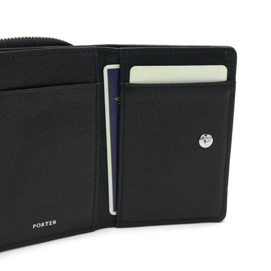 ポーター スプレンダー ウォレット 261-03895 三つ折り財布 吉田カバン PORTER SPLENDOR WALLET メンズ レディース コンパクト 革 本革 財布 ブランド 黒 小さめ｜galleria-onlineshop｜15