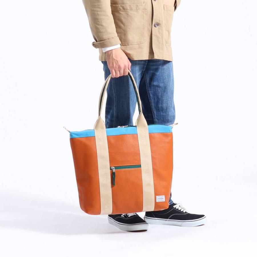 ポーター リラックス トートバッグ 328-01521 吉田カバン PORTER RELAX メンズ レディース ブランド 大きめ A4 革 本革 軽い 軽量の画像