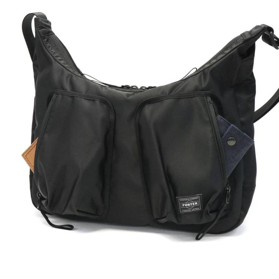 ポーター コンパート ショルダーバッグ 538-16163 吉田カバン PORTER COMPART SHOULDER BAG メンズ レディース A4 斜めがけ ナイロン 日本製 ファスナー 軽量 黒｜galleria-onlineshop｜13