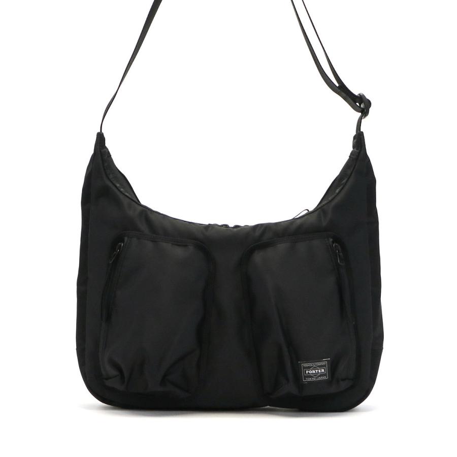 ポーター コンパート ショルダーバッグ 538-16163 吉田カバン PORTER COMPART SHOULDER BAG メンズ レディース A4 斜めがけ ナイロン 日本製 ファスナー 軽量 黒｜galleria-onlineshop｜04