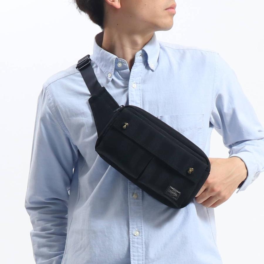 ポーター タンゴブラック ウエストバッグ 638-06239 ウエストポーチ ボディバッグ 吉田カバン PORTER TANGO BLACK 斜めがけ WAIST BAG メンズ レディース｜galleria-onlineshop｜04