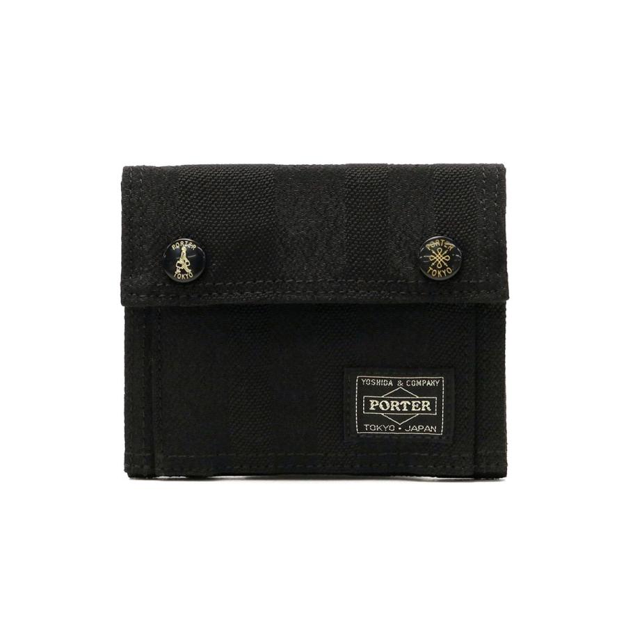 ポーター タンゴブラック ウォレット 638-07802 三つ折り財布 吉田カバン PORTER TANGO BLACK WALLET 日本製 メンズ  レディース