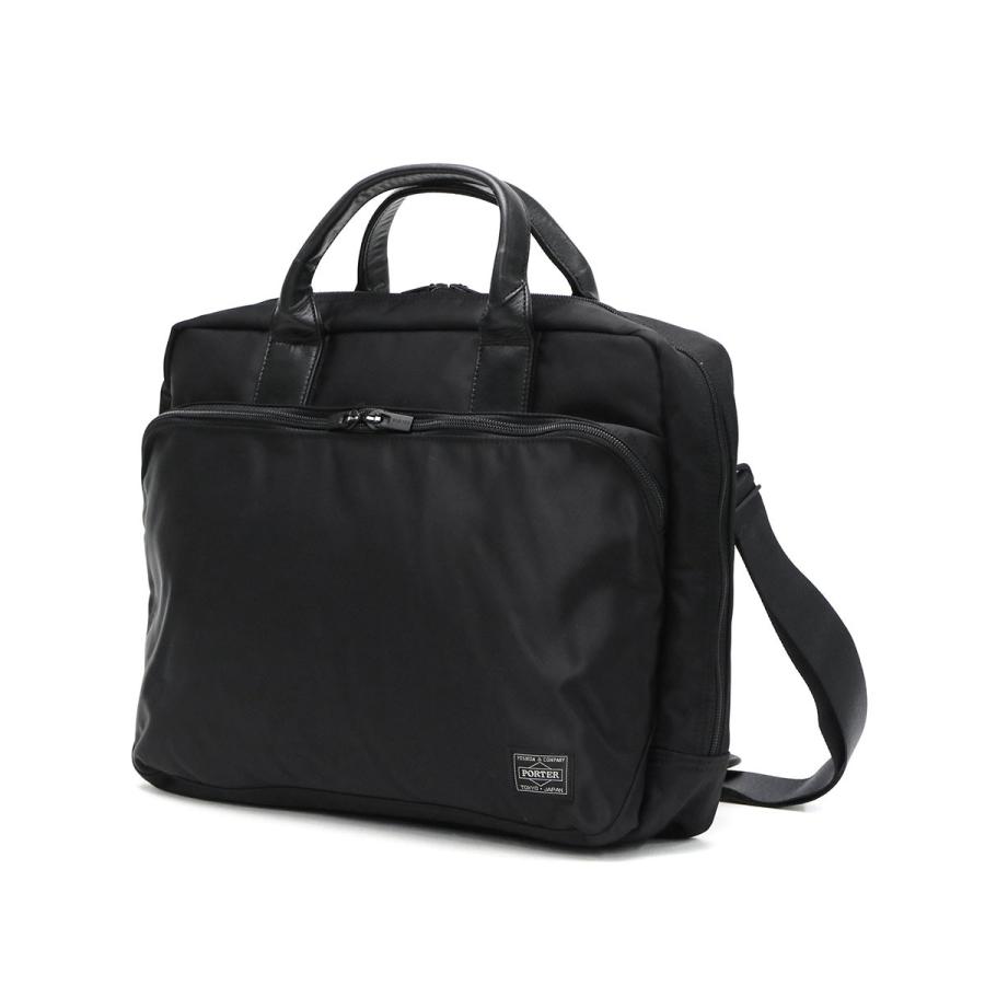 ポーター タイム 2WAYブリーフケース(S) 655-06168 ビジネスバッグ 吉田カバン PORTER TIME 2WAY BRIEFCASE(S) 薄マチ メンズ 通勤 A4 PC収納 軽量 1層 日本製｜galleria-onlineshop｜08