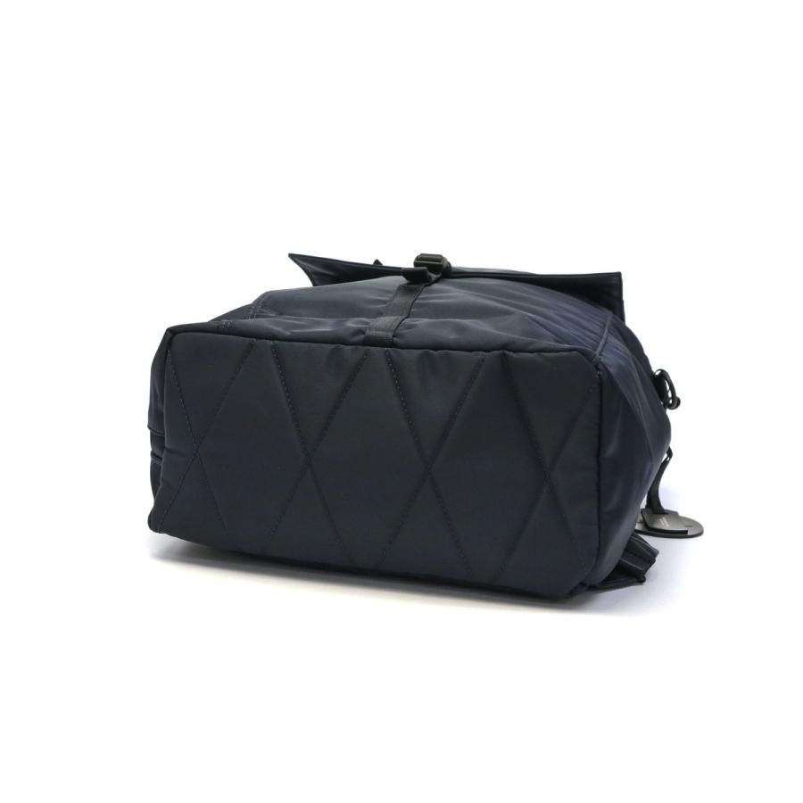 Porter Girl Shell Rucksack – Khaki Gray Or Dark Navy, Nylon Twill, A4 Size, Made In Japan, Multiple Pockets - View #7
