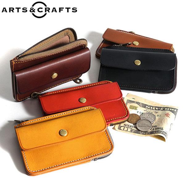 未使用品✨️ARTS&CRAFTS　L字ジップ　コンパクトウォレット　ミニ財布 ARTS & CRAFTS（アーツアンドクラフツ） 最大41%☆10/20限定 財布