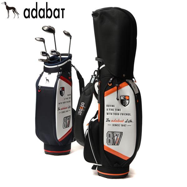 adabat ブラック キャディバッグ美品 adabat（アダバット） キャディバッグ ゴルフバッグ GOLF ゴルフ
